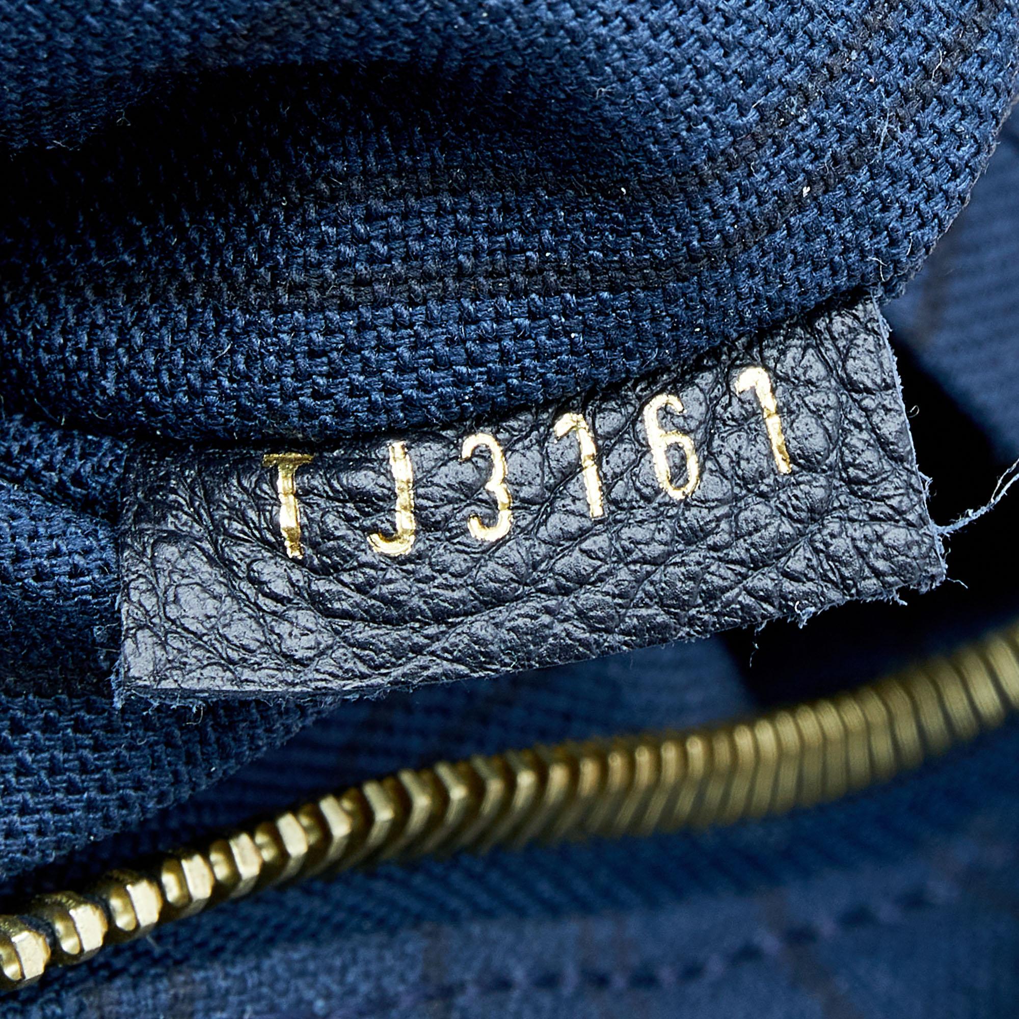 Louis Vuitton Bleu Infini Monogram Empreinte Leather Citadine GM Bag 6