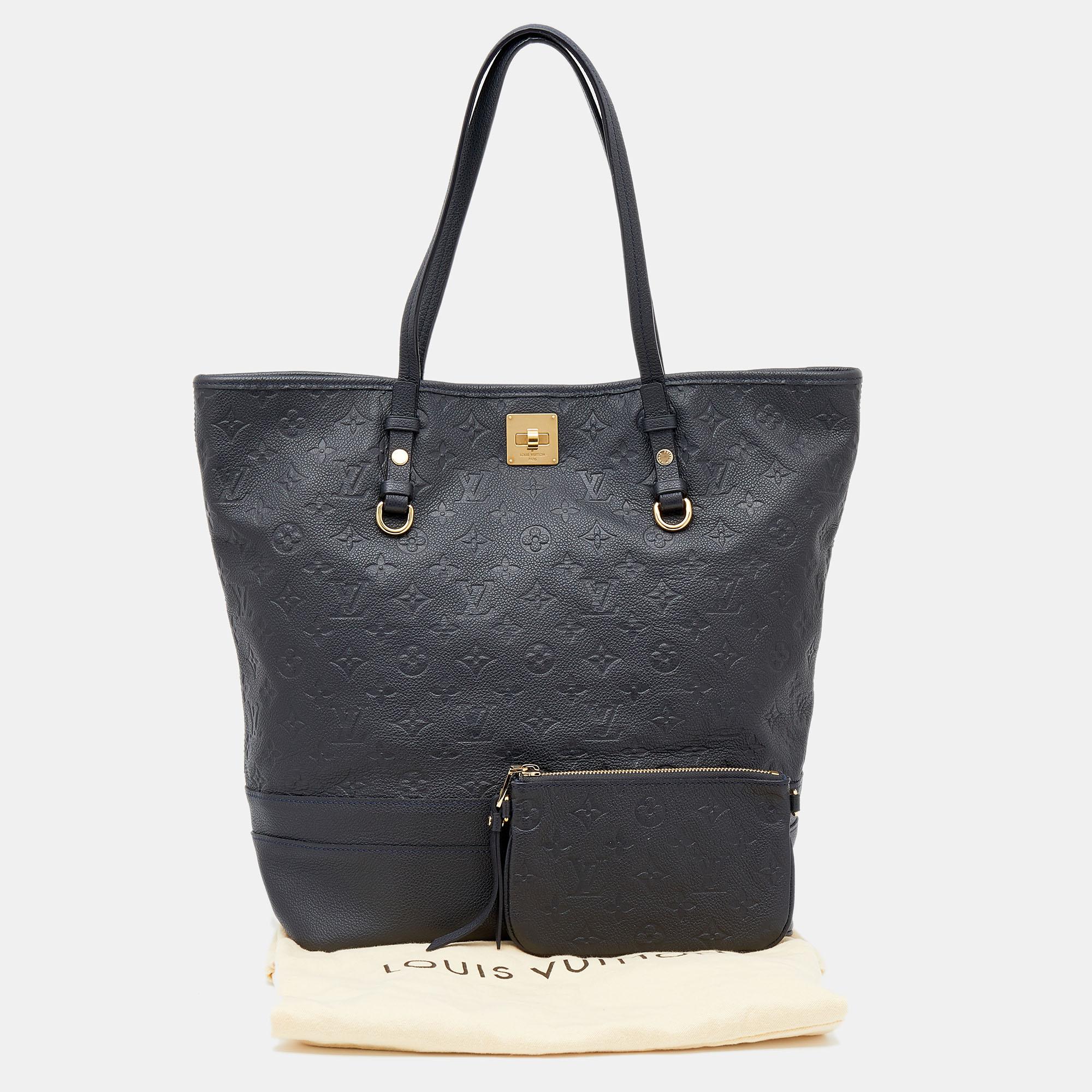 Louis Vuitton Bleu Infini Monogram Empreinte Leather Citadine GM Bag 7