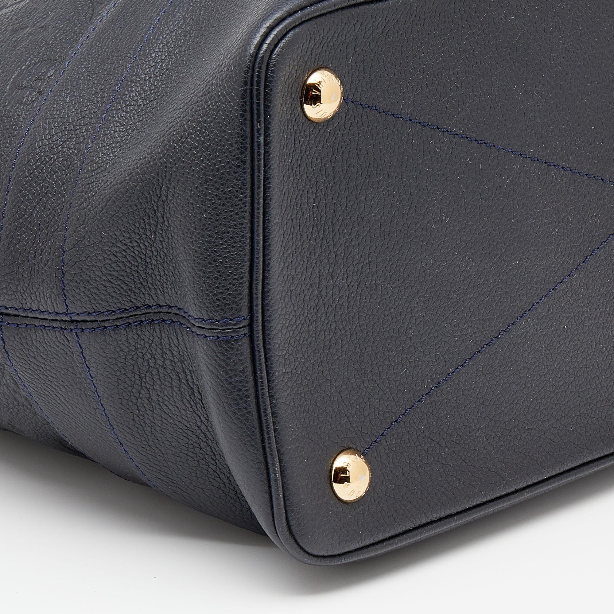 Louis Vuitton Bleu Infini Monogram Empreinte Leather Citadine GM Bag 1