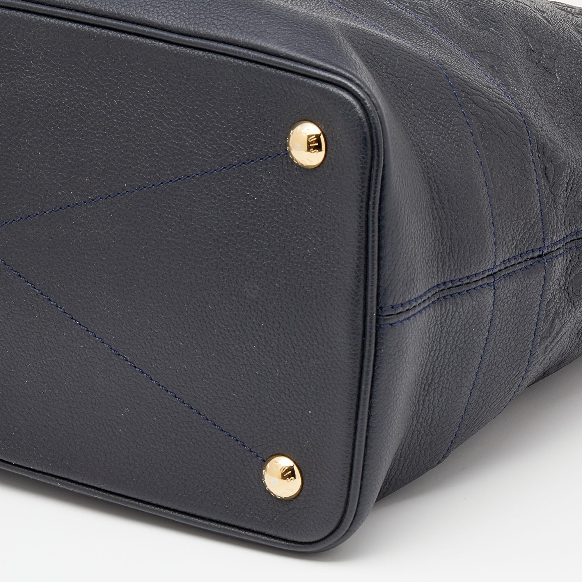 Louis Vuitton Bleu Infini Monogram Empreinte Leather Citadine GM Bag 2