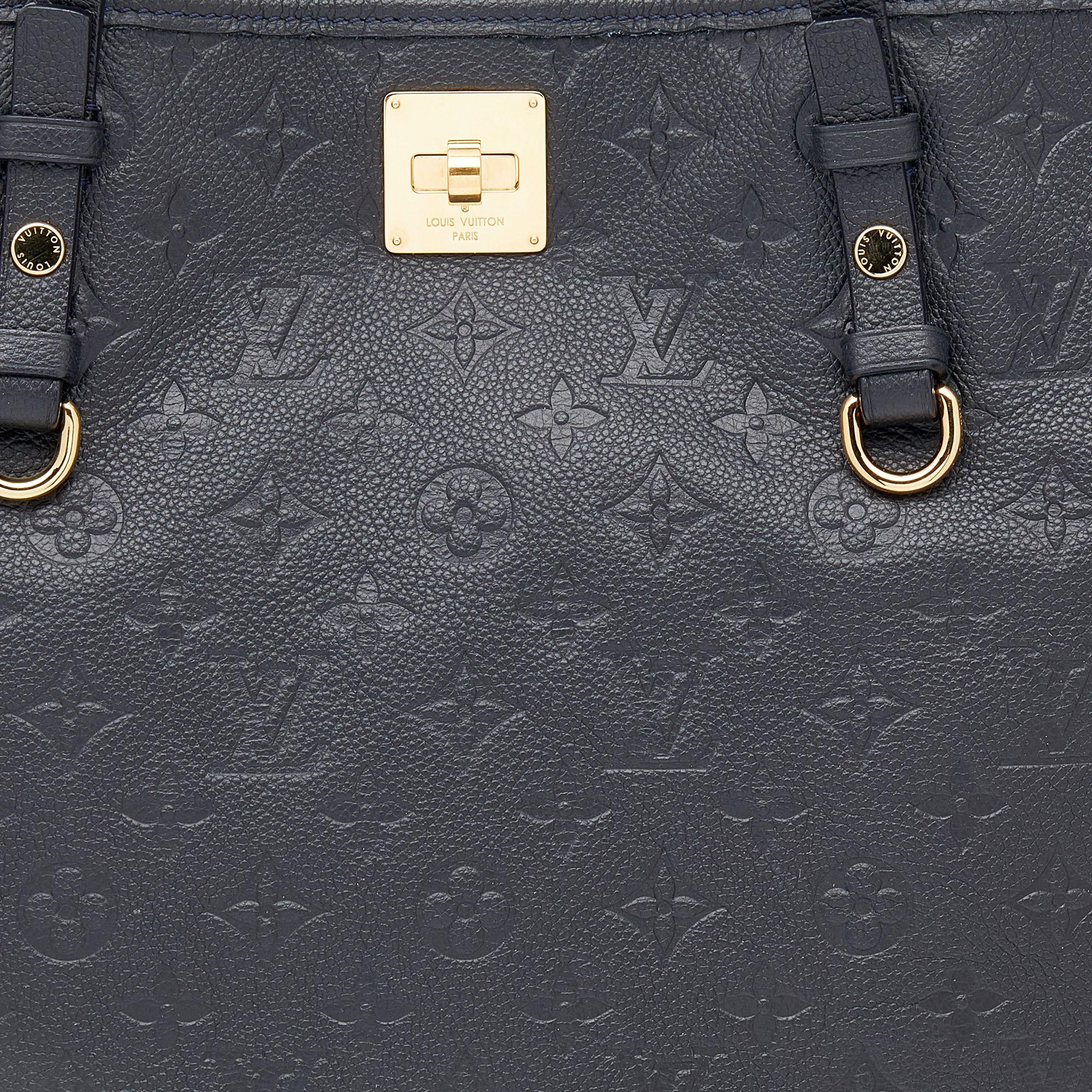 Louis Vuitton Bleu Infini Monogram Empreinte Leather Citadine GM Bag 3