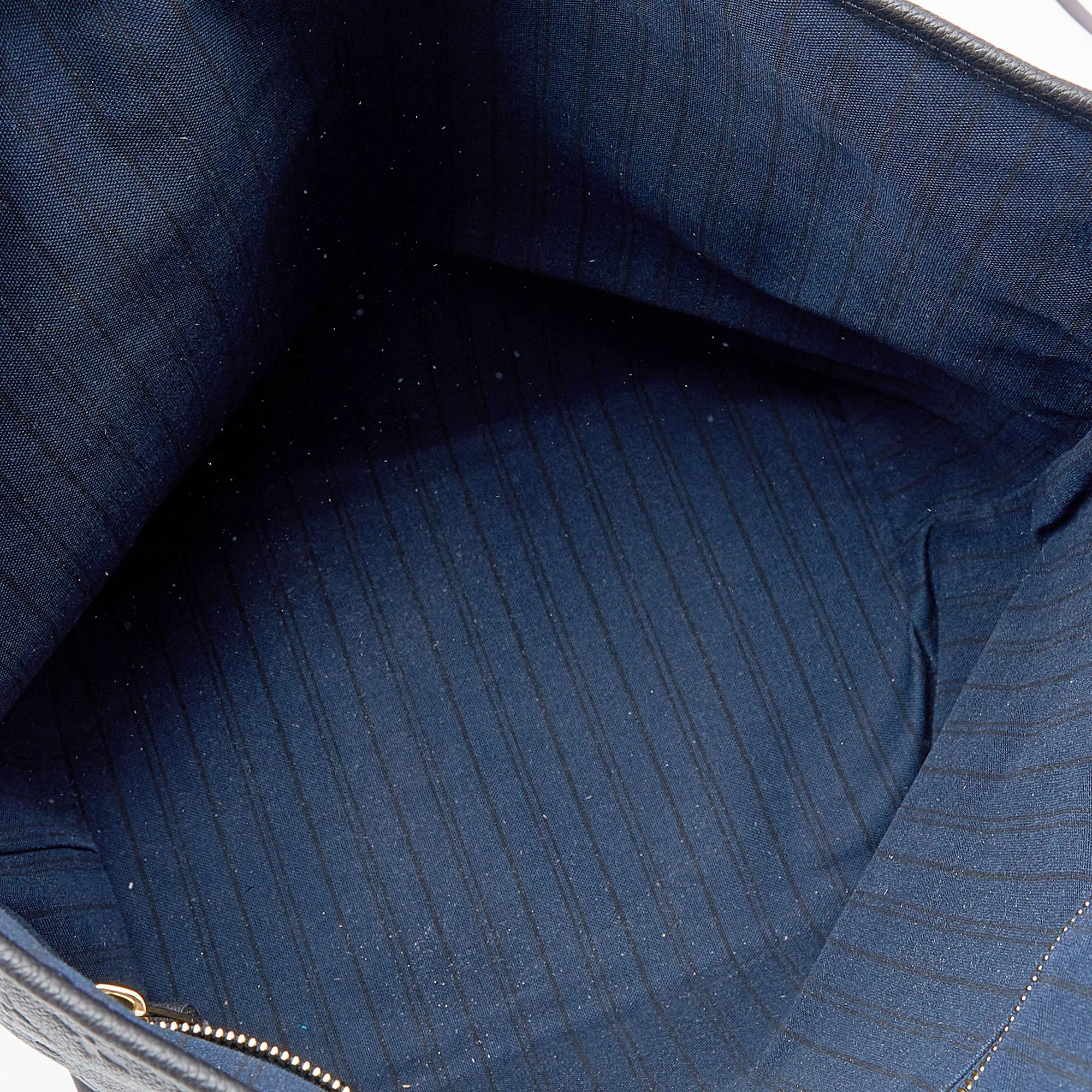Louis Vuitton Bleu Infini Monogram Empreinte Leather Citadine GM Bag 4