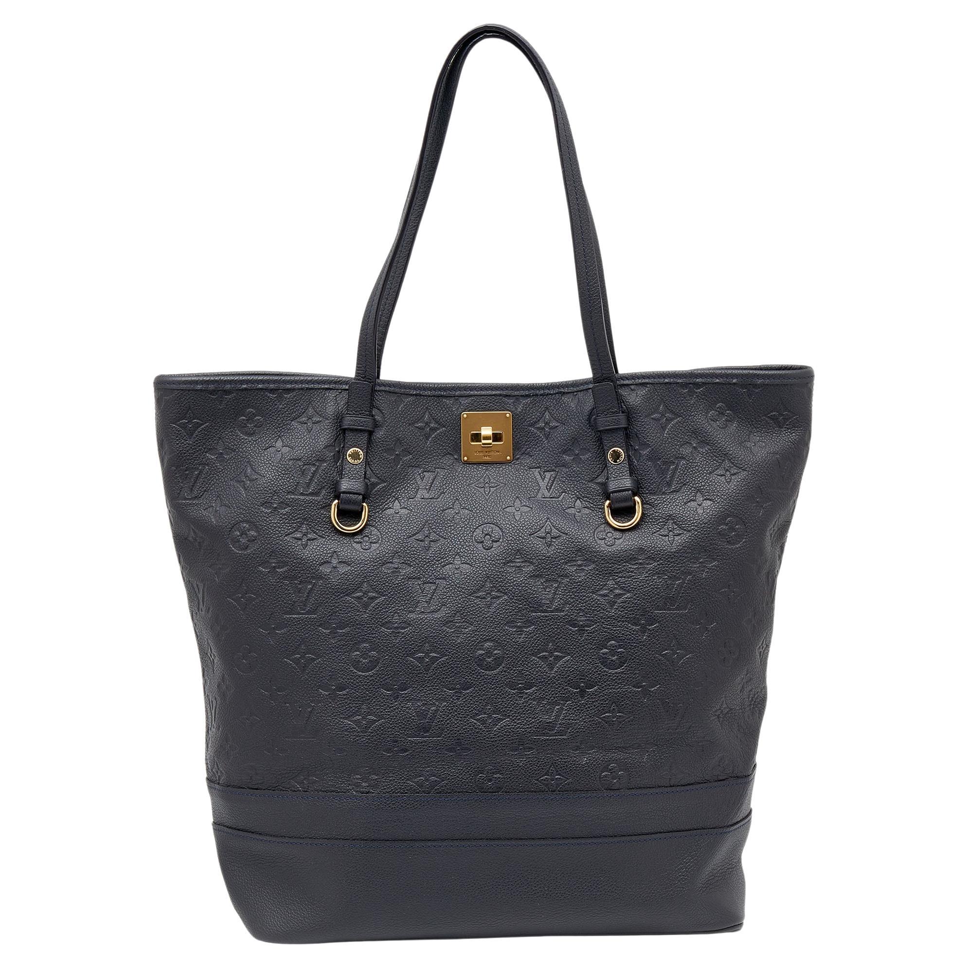 Louis Vuitton Bleu Infini Monogram Empreinte Leather Citadine GM Bag