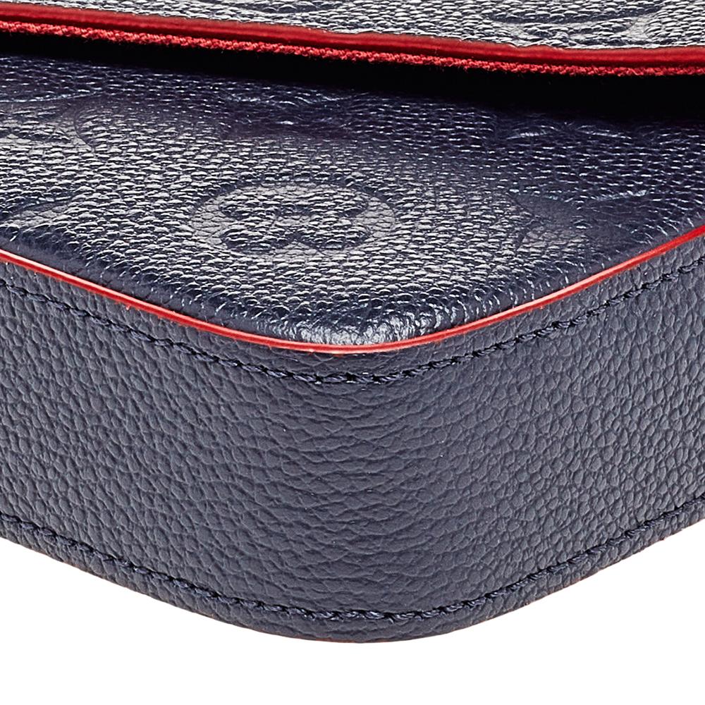 Louis Vuitton Bleu Infini Monogram Empreinte Leather Felicie Pochette 2