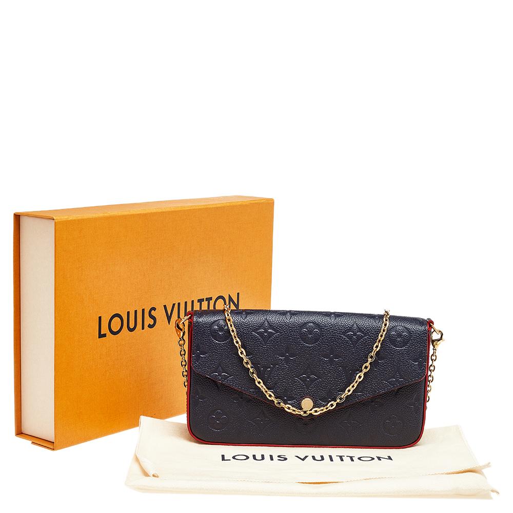 Louis Vuitton Bleu Infini Monogram Empreinte Leather Felicie Pochette 3