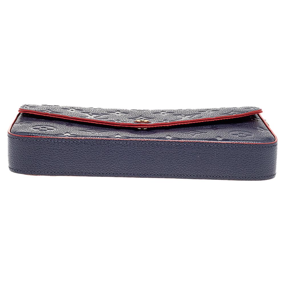 felicie pochette monogram empreinte leather