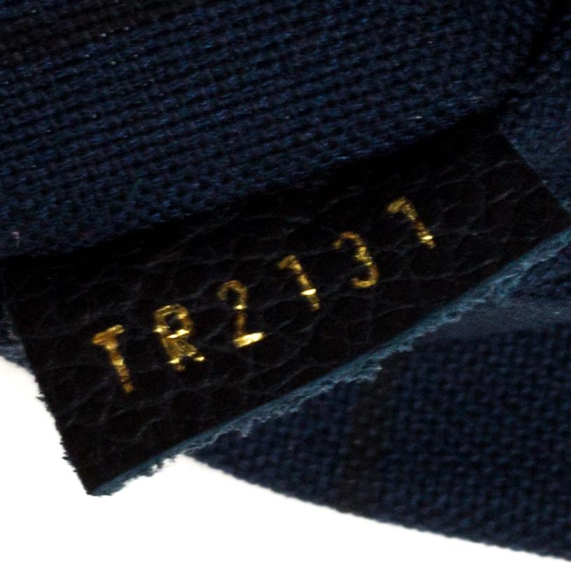 Louis Vuitton Bleu Infini Monogram Empreinte Leather Petillante Clutch 2