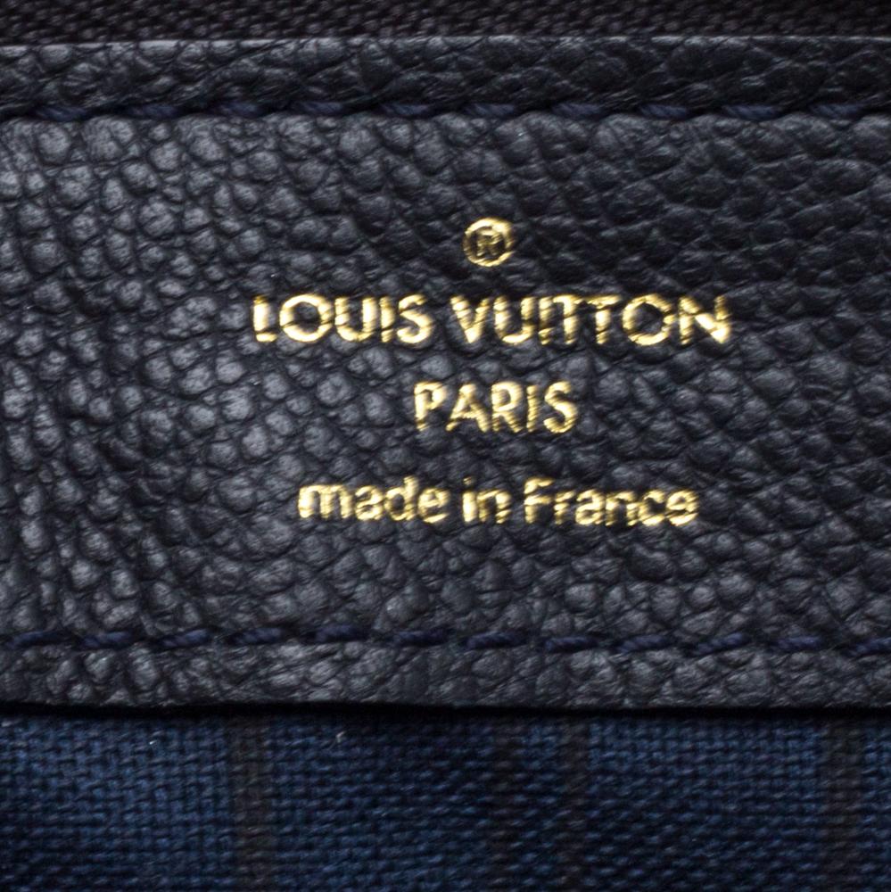 Louis Vuitton Bleu Infini Monogram Empreinte Leather Petillante Clutch 3