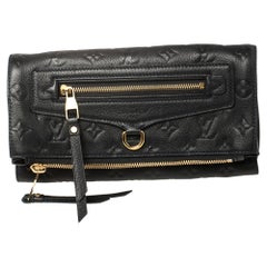 Louis Vuitton Bleu Infini Monogram Empreinte Leather Petillante Clutch