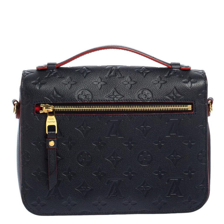 Louis Vuitton Black Infini Monogram Empreinte Leather Pochette Metis Bag  Louis Vuitton