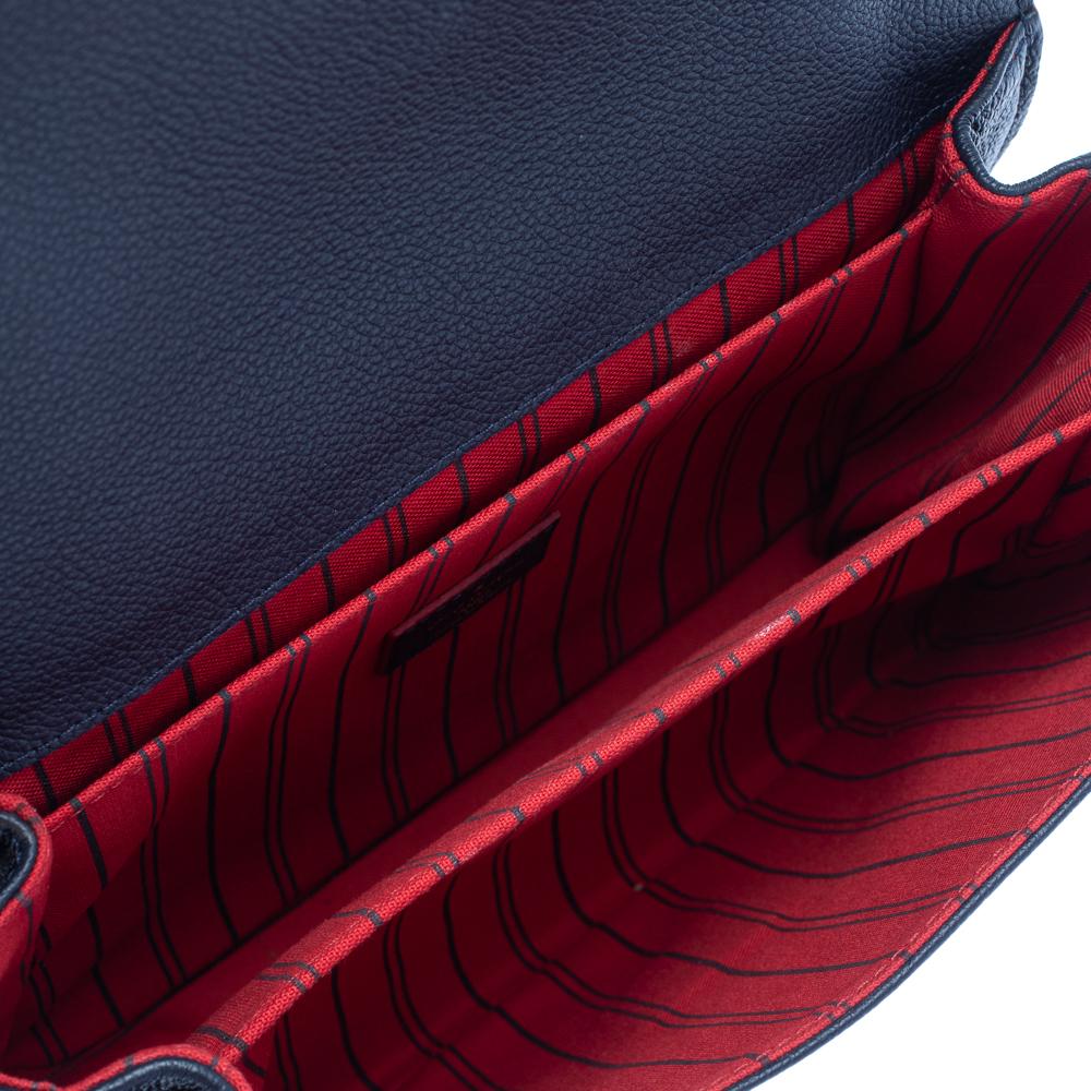 Louis Vuitton Bleu Infini Monogram Empreinte Leather Pochette Metis Bag 1