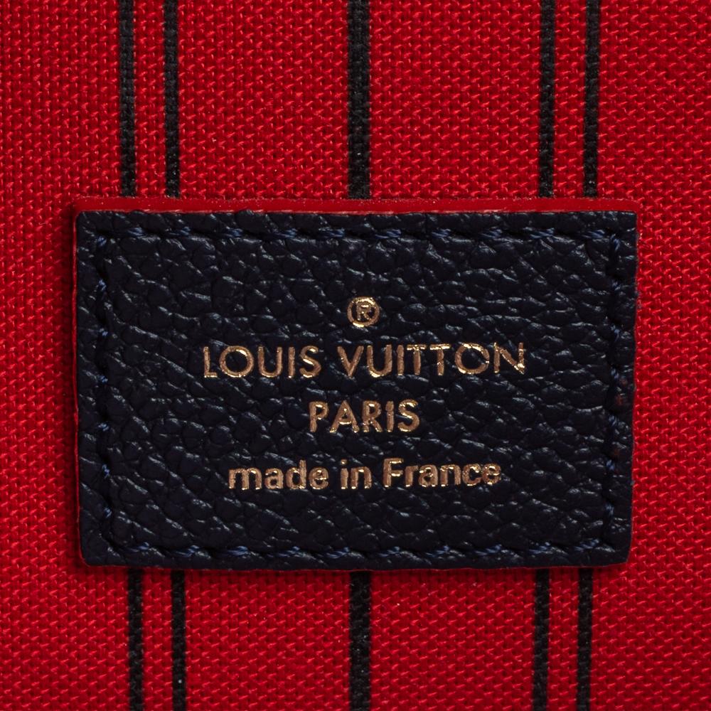 Louis Vuitton Bleu Infini Monogram Empreinte Leather Pochette Metis Bag 3
