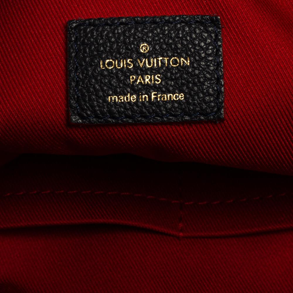 Women's Louis Vuitton Bleu Infini Monogram Empreinte Leather Ponthieu PM Bag