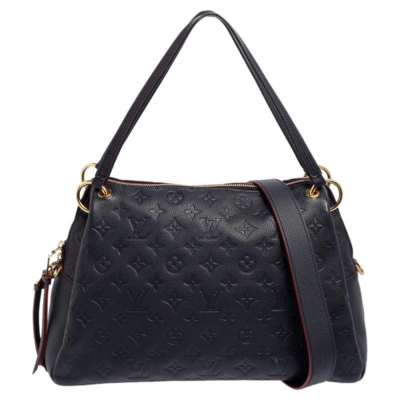 Louis Vuitton Bleu Infini Monogram Empreinte Leather Ponthieu PM Bag at ...