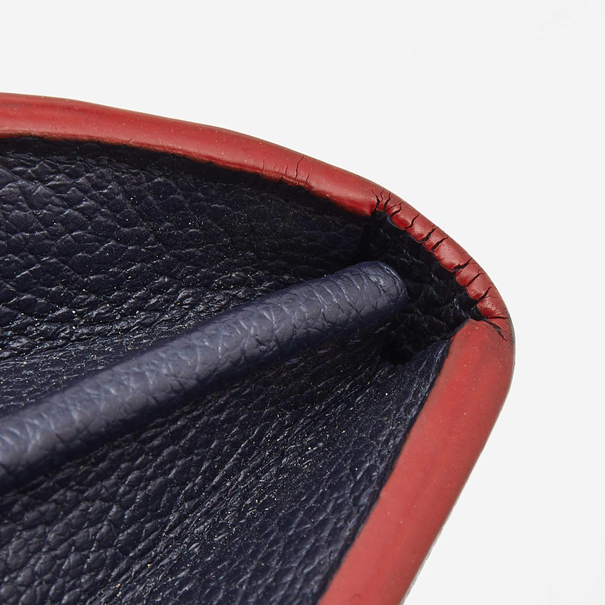 Louis Vuitton Bleu Infini Monogram Empreinte Leather Sarah Wallet 6