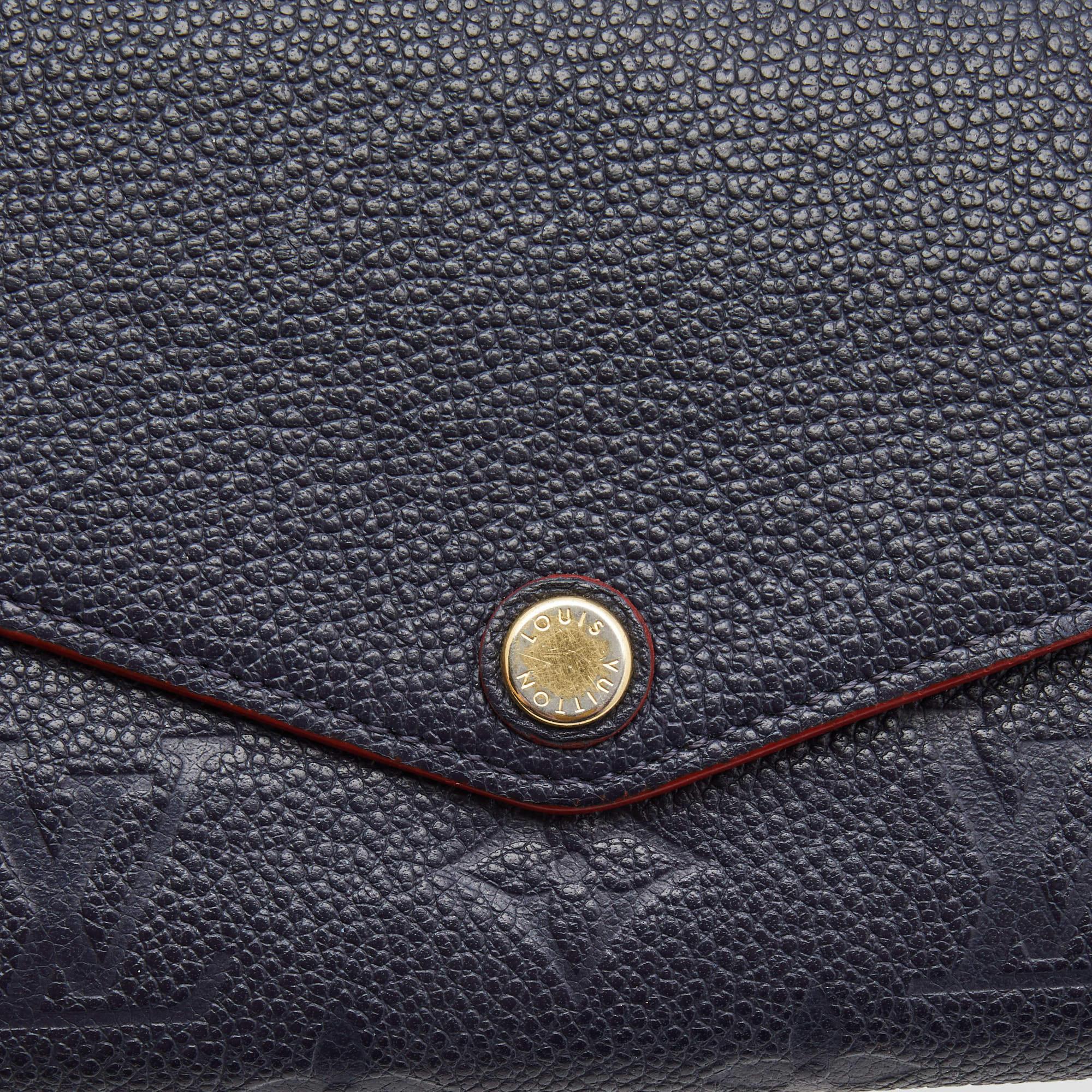 Louis Vuitton Bleu Infini Monogram Empreinte Leather Sarah Wallet 1