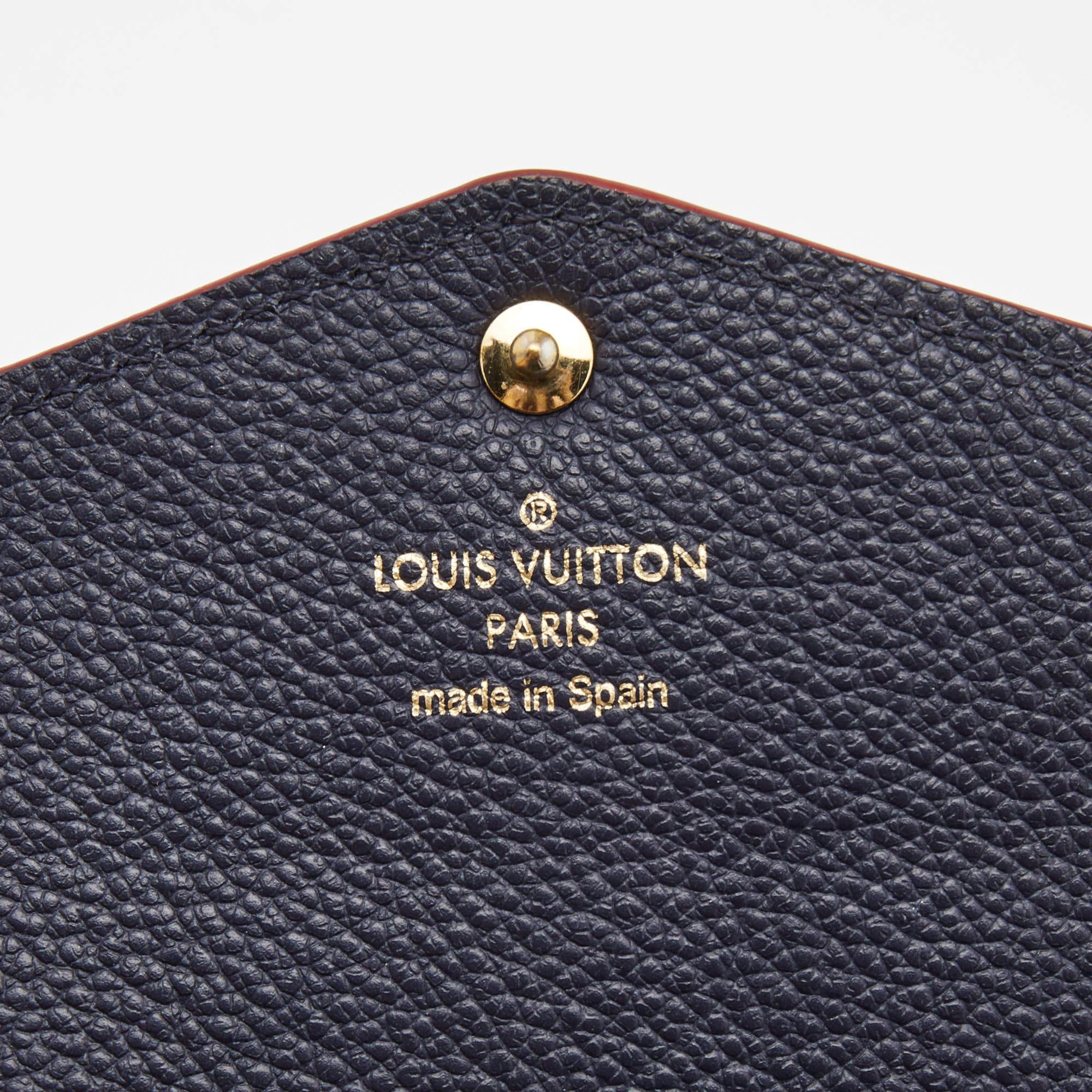 Louis Vuitton Bleu Infini Monogram Empreinte Leather Sarah Wallet 2