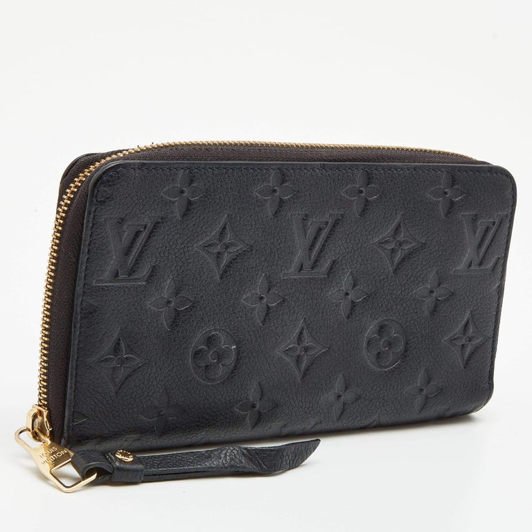 Louis Vuitton Bleu Infini Monogram Leather Zippy Wallet For Sale at 1stDibs
