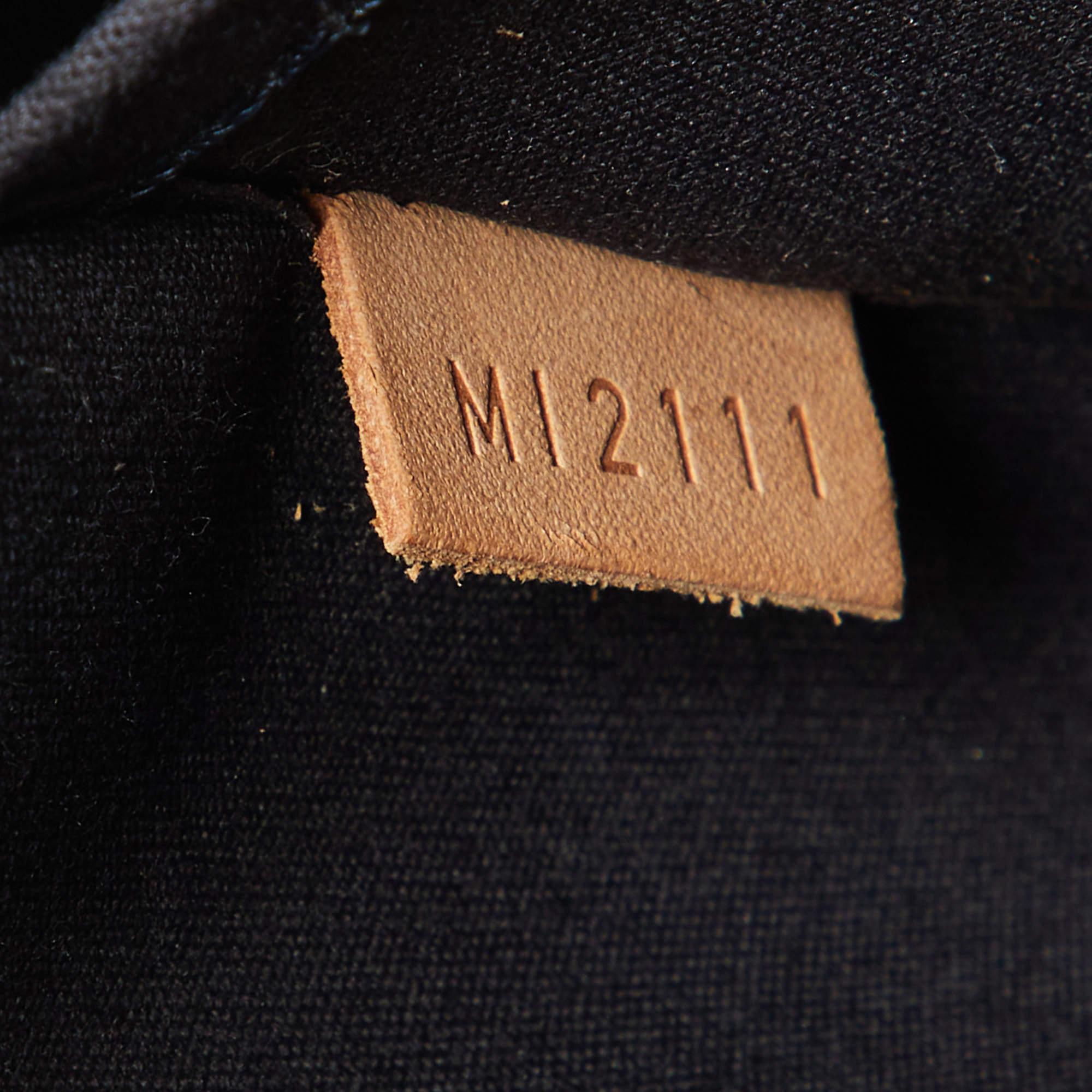 Louis Vuitton Bleu Infini Monogram Vernis Alma GM Bag For Sale 2