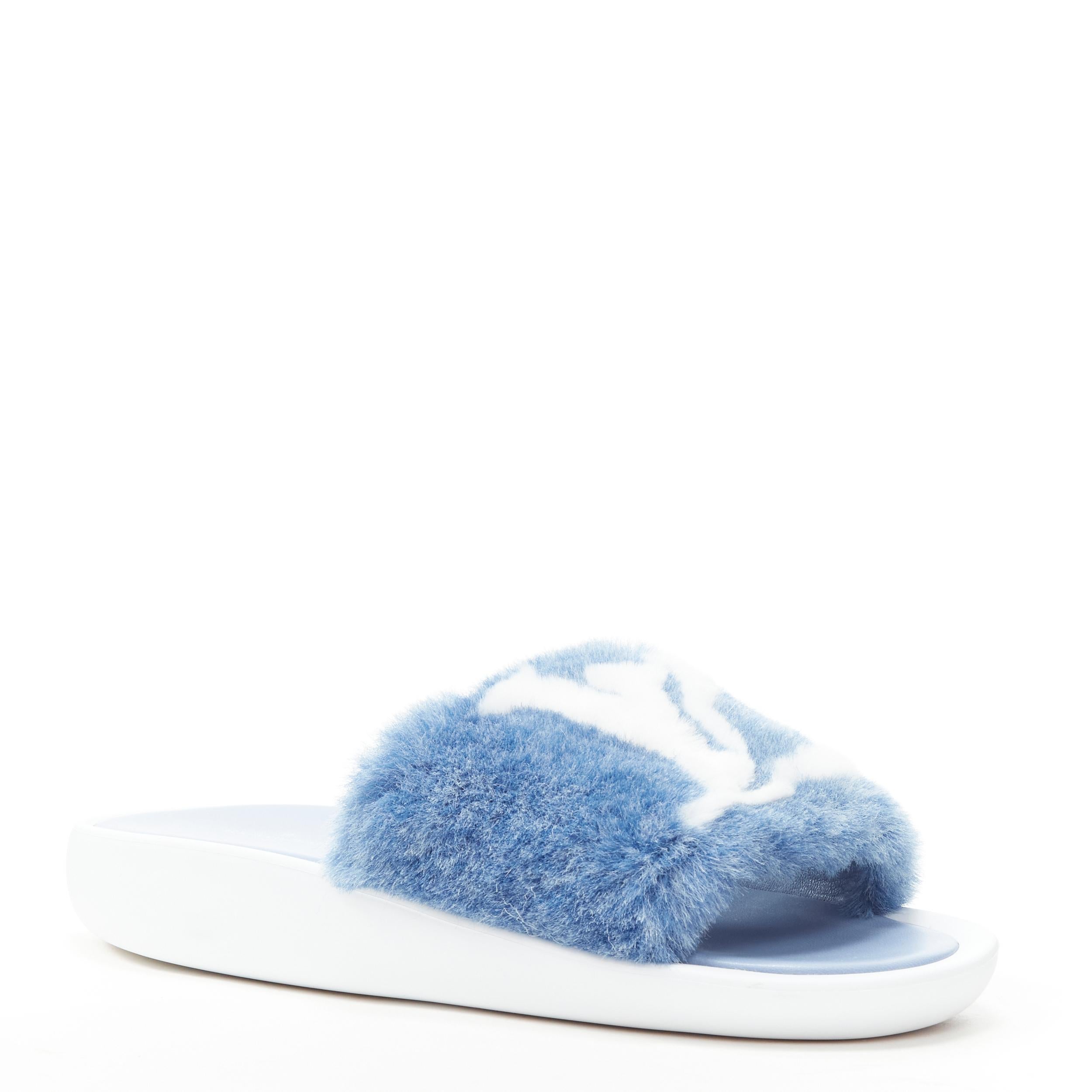 louis vuitton fur slides