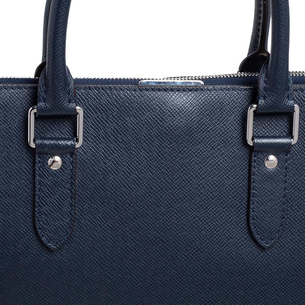 Louis Vuitton Bleu Marine Taiga Leather Anton Soft Briefcase 6