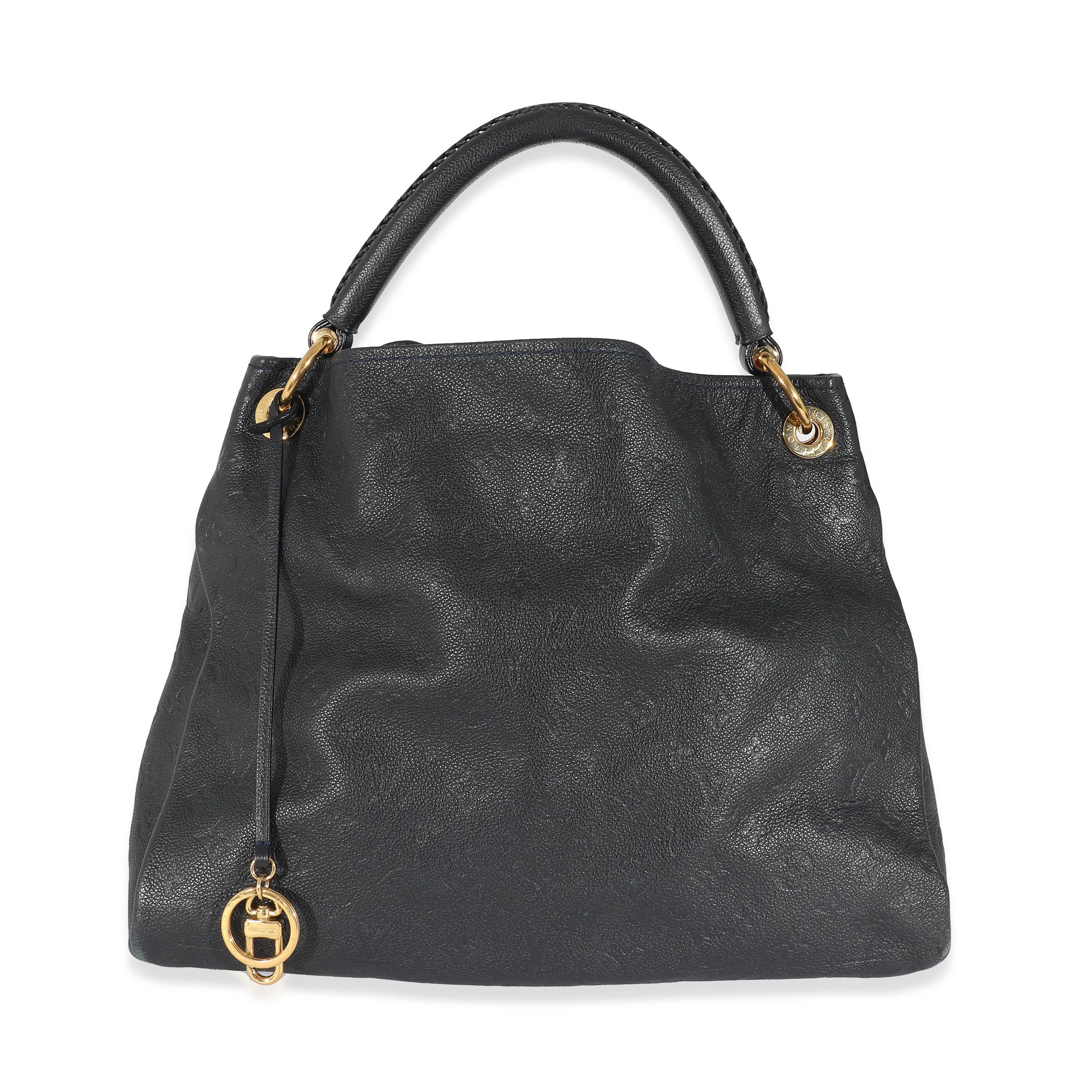 Louis Vuitton Bleu Nuit Empreinte Artsy MM In Excellent Condition For Sale In New York, NY