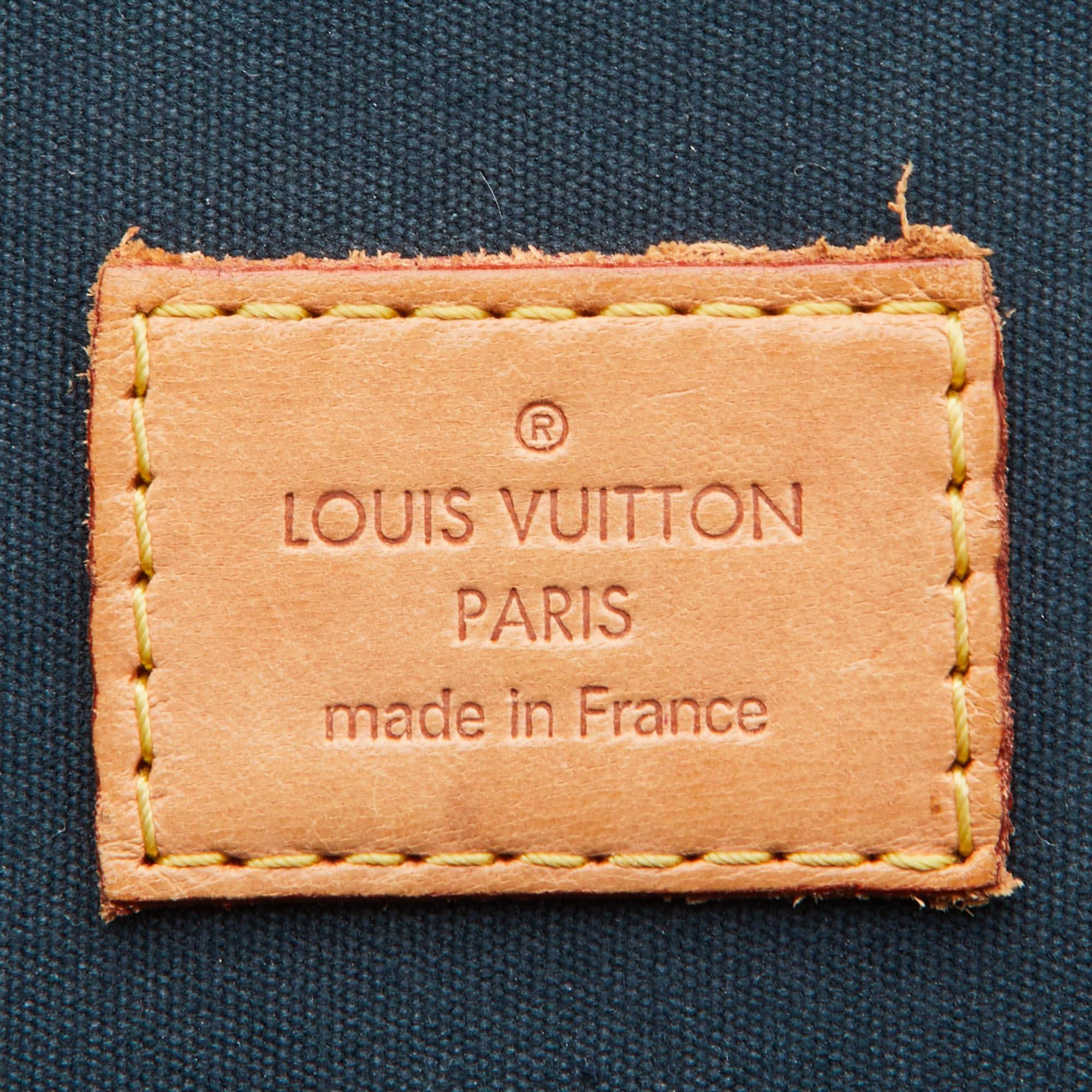Louis Vuitton Bleu Nuit Monogram Vernis Alma GM Bag 9