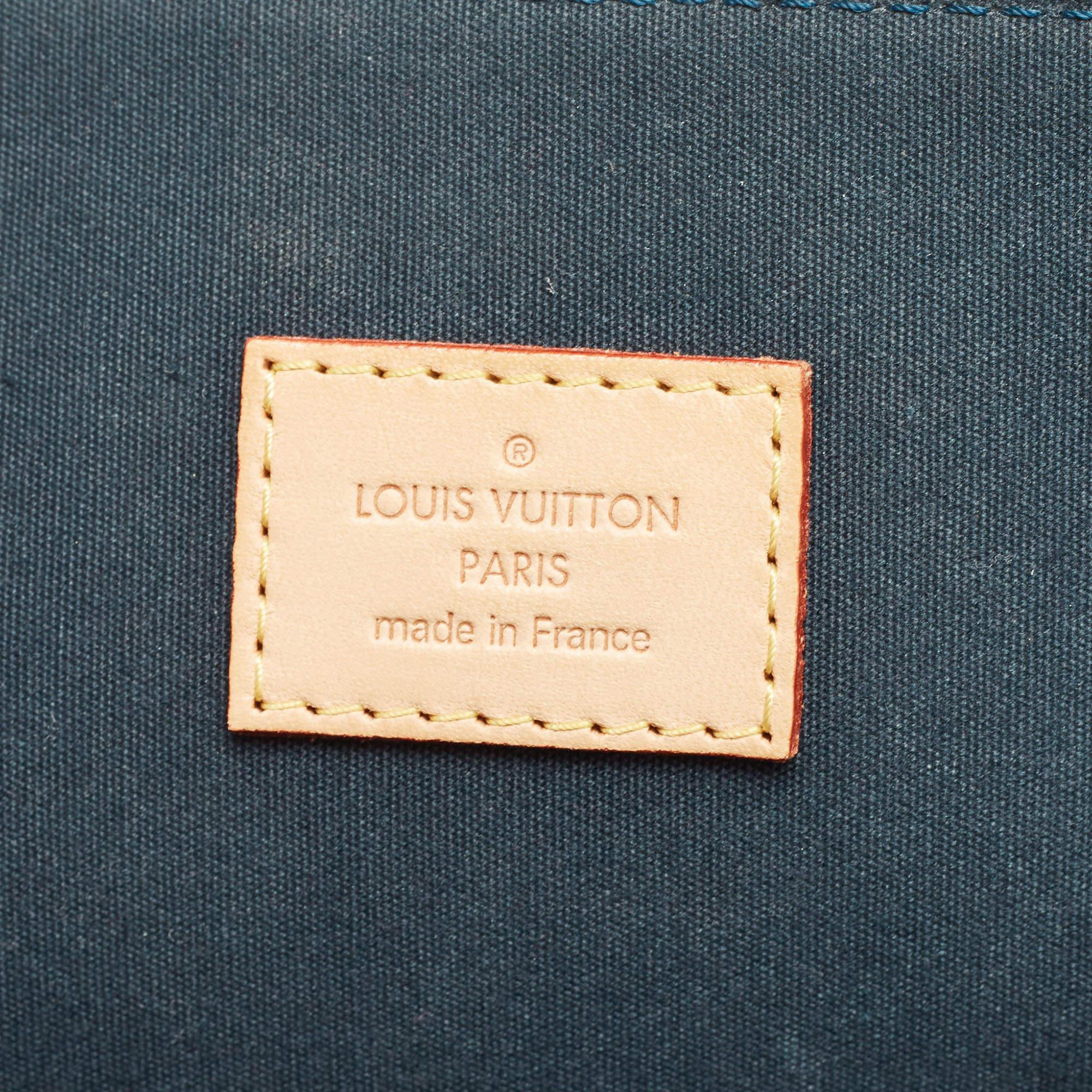 Louis Vuitton Bleu Nuit Monogram Vernis Alma GM Bag 11