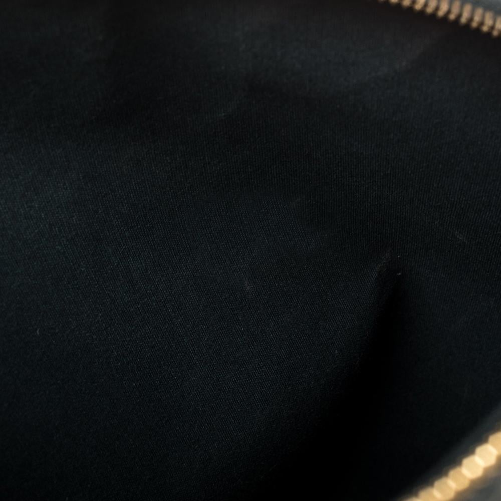 Louis Vuitton Bleu Nuit Monogram Vernis Alma GM Bag In Fair Condition In Dubai, Al Qouz 2