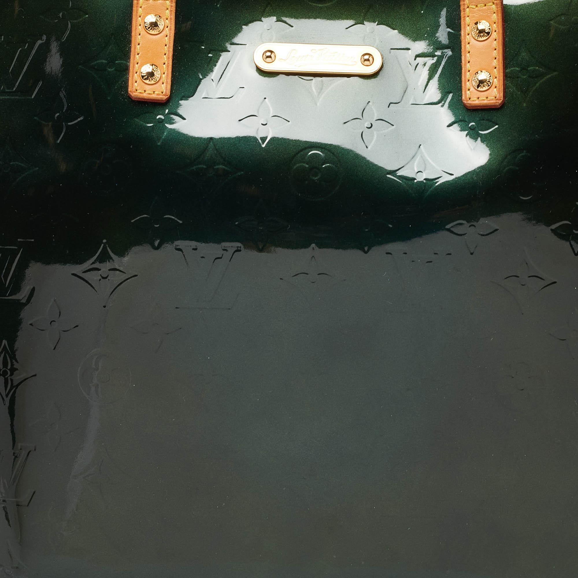 Louis Vuitton Bleu Nuit Monogram Vernis Bellevue GM Bag 1