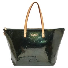 Bolso Louis Vuitton Bleu Nuit Monogram Vernis Bellevue GM