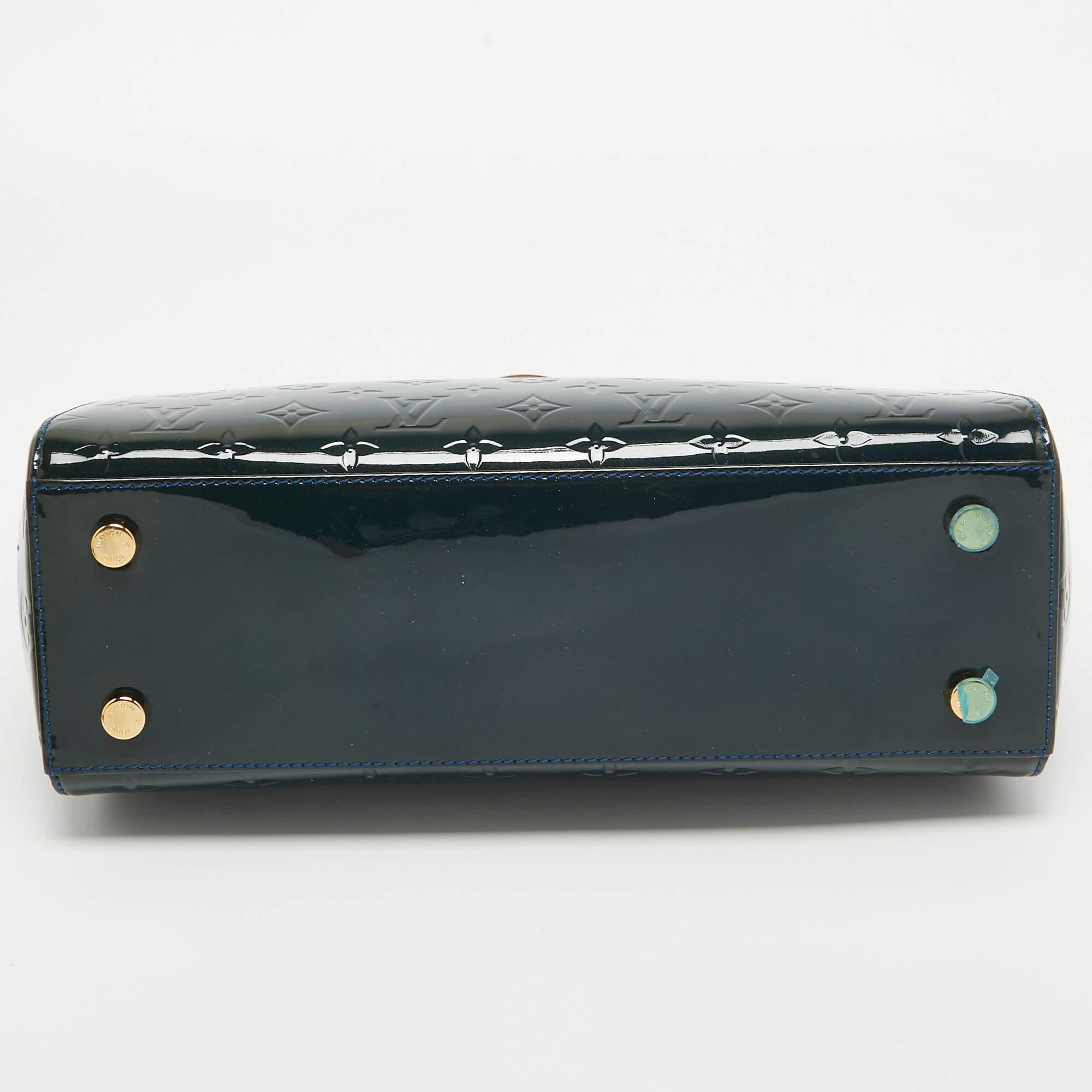Louis Vuitton Bleu Nuit Monogram Vernis Brea MM Bag 1