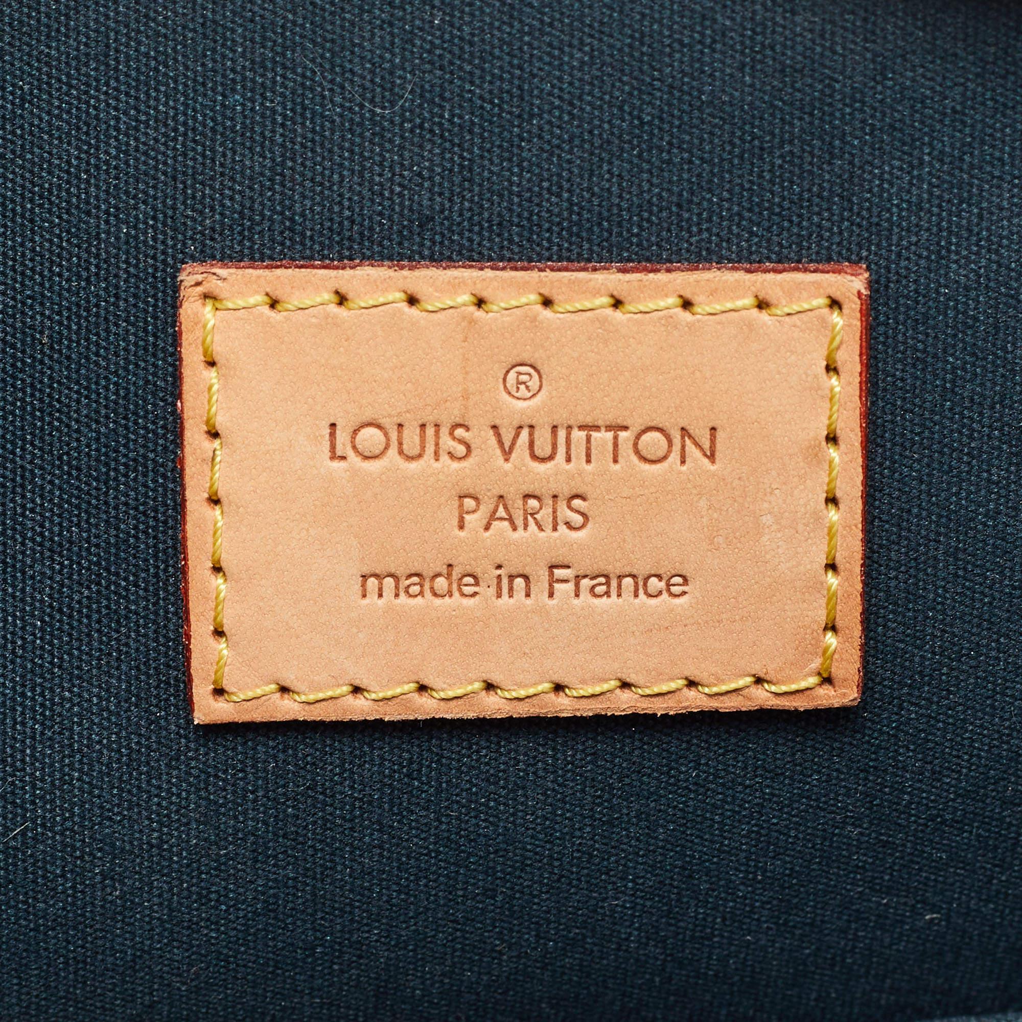 Louis Vuitton Bleu Nuit Monogram Vernis Leather Alma PM Bag 4