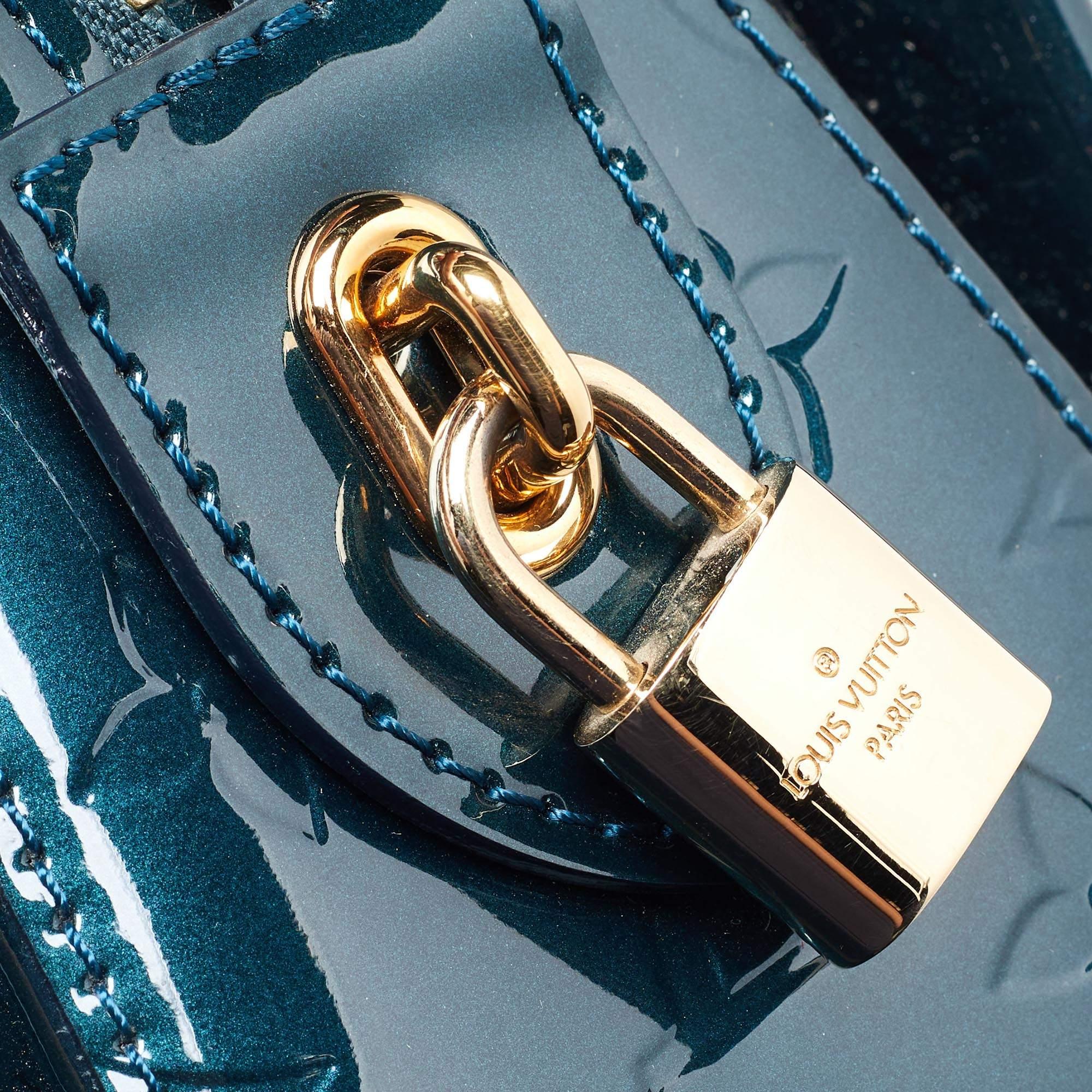 Louis Vuitton Bleu Nuit Monogram Vernis Melrose Avenue Bag 1