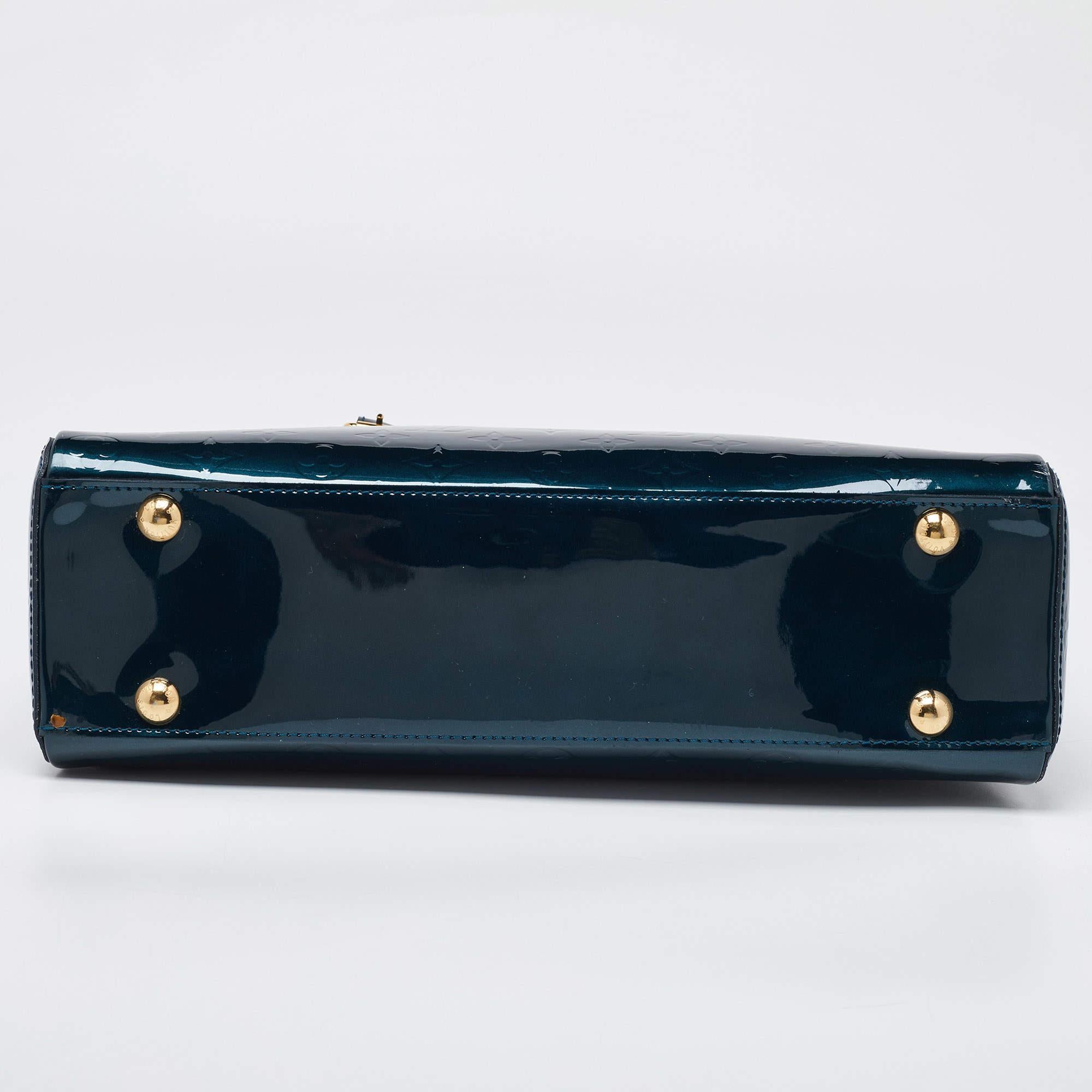 Louis Vuitton Bleu Nuit Monogram Vernis Melrose Avenue Bag 2