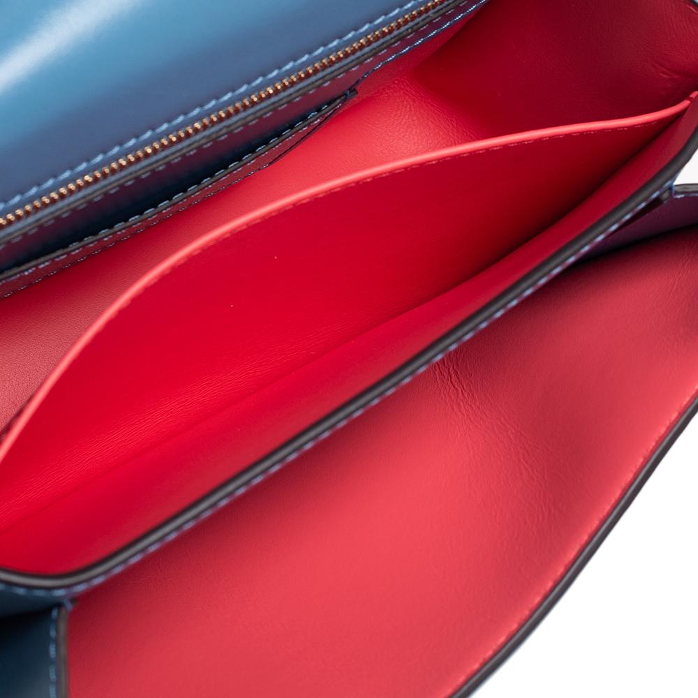 Blue Louis Vuitton Bleu Orage Leather LV Pont 9 Bag
