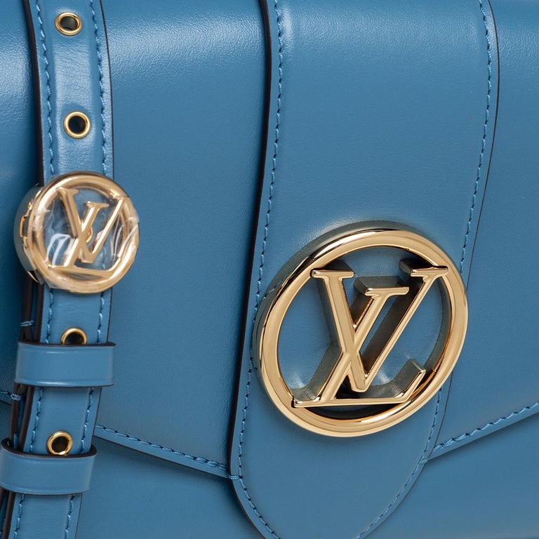 Louis Vuitton LV Pont 9 orage new Blue Leather ref.793740 - Joli Closet