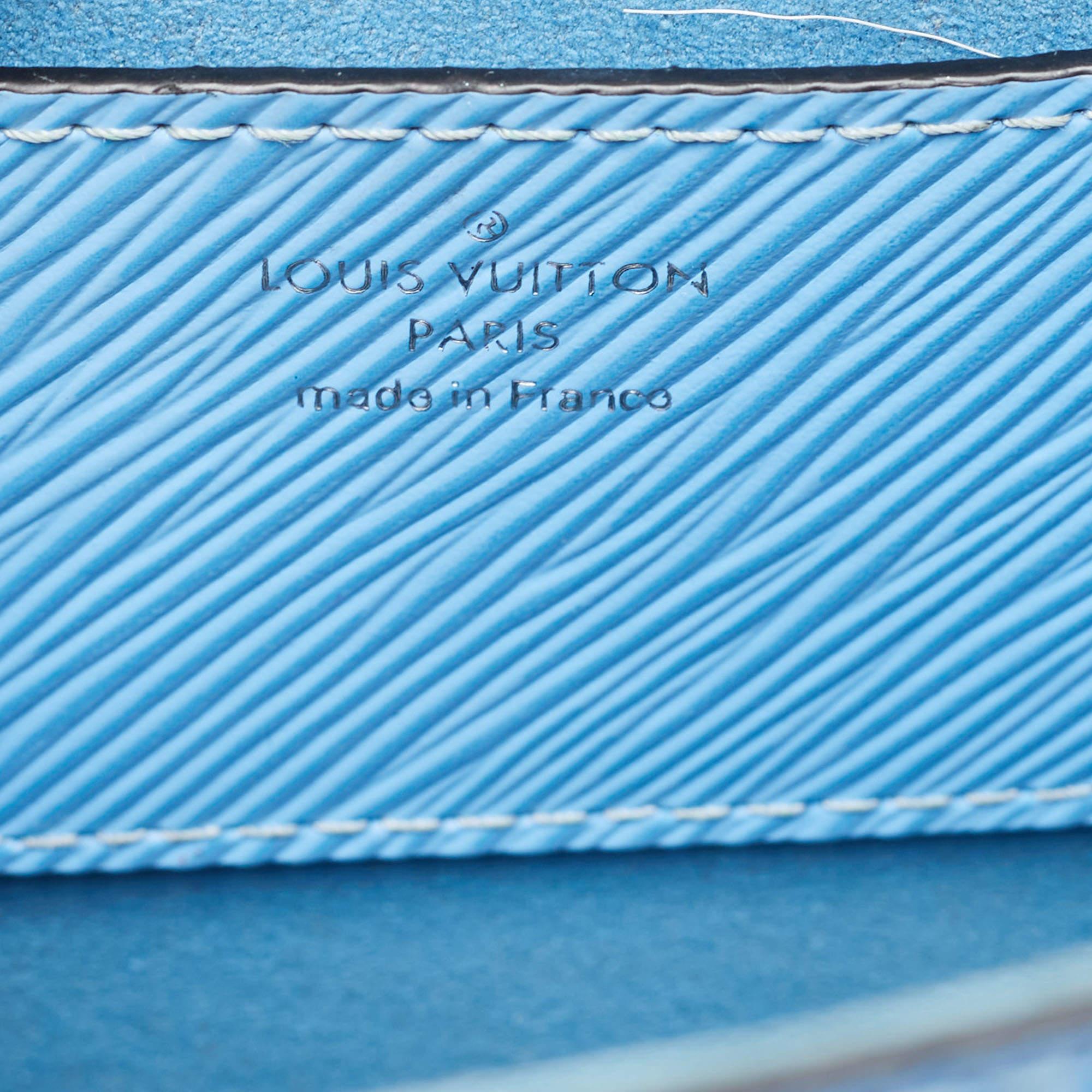 Louis Vuitton Bleuet Epi Leather Early Bird Twist MM Bag 6
