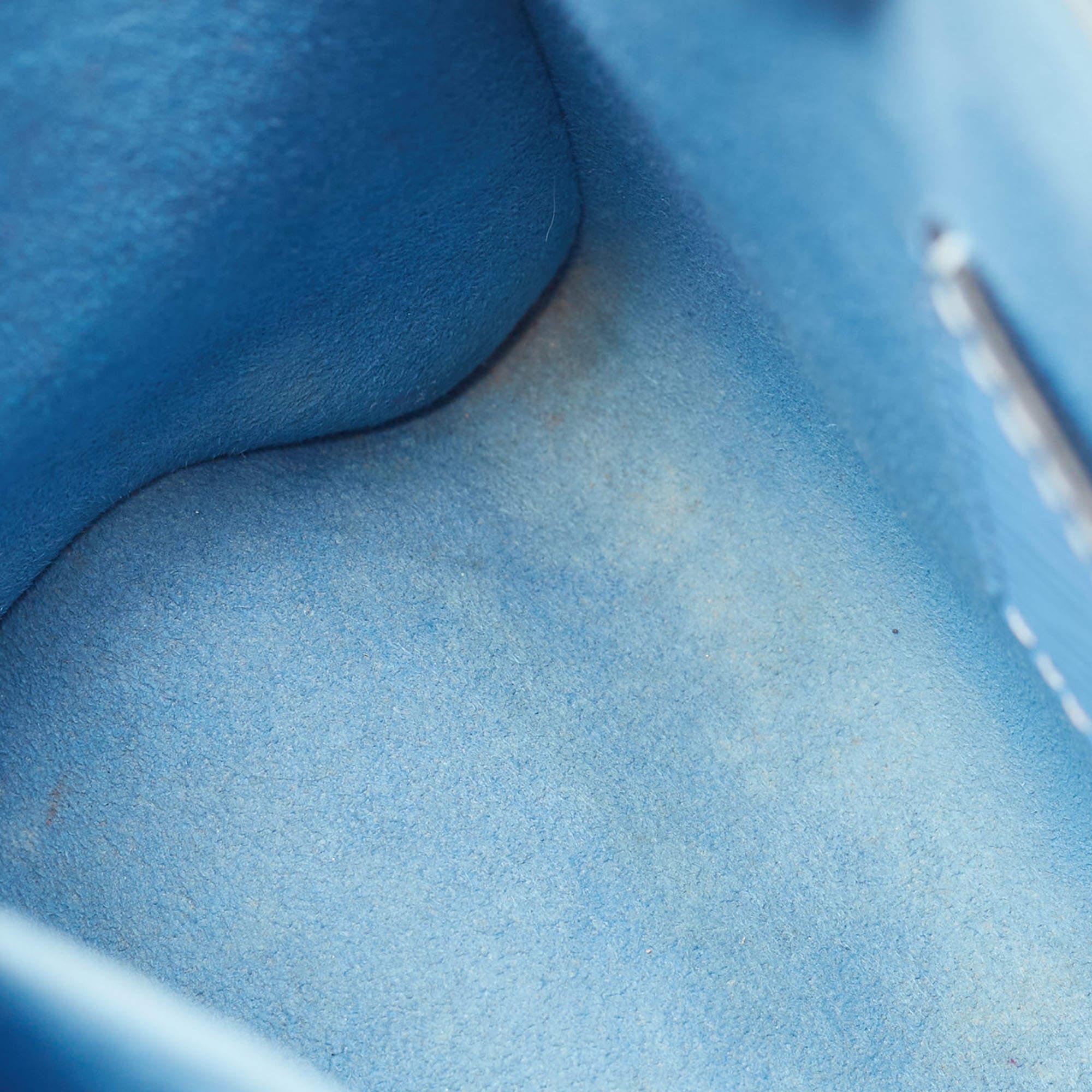 Louis Vuitton Bleuet Epi Leather Early Bird Twist MM Bag 7