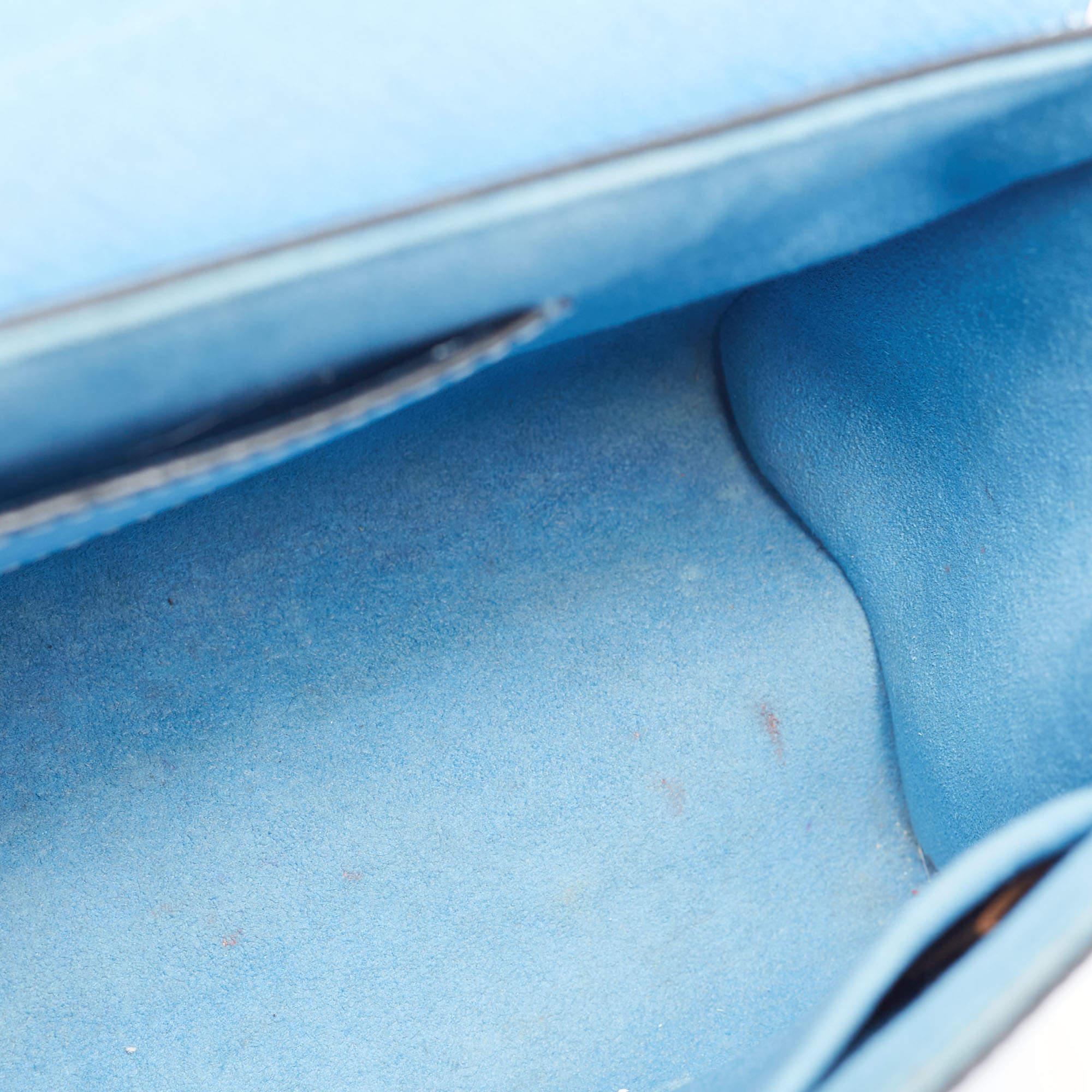Louis Vuitton Bleuet Epi Leather Early Bird Twist MM Bag 8