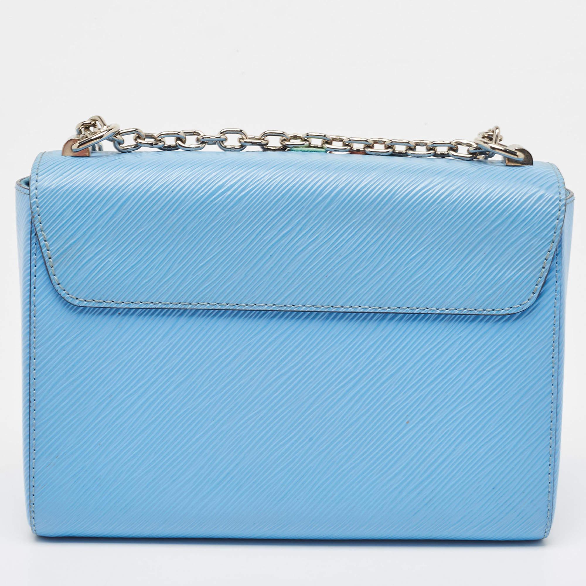 Louis Vuitton Bleuet Epi Leather Early Bird Twist MM Bag 10