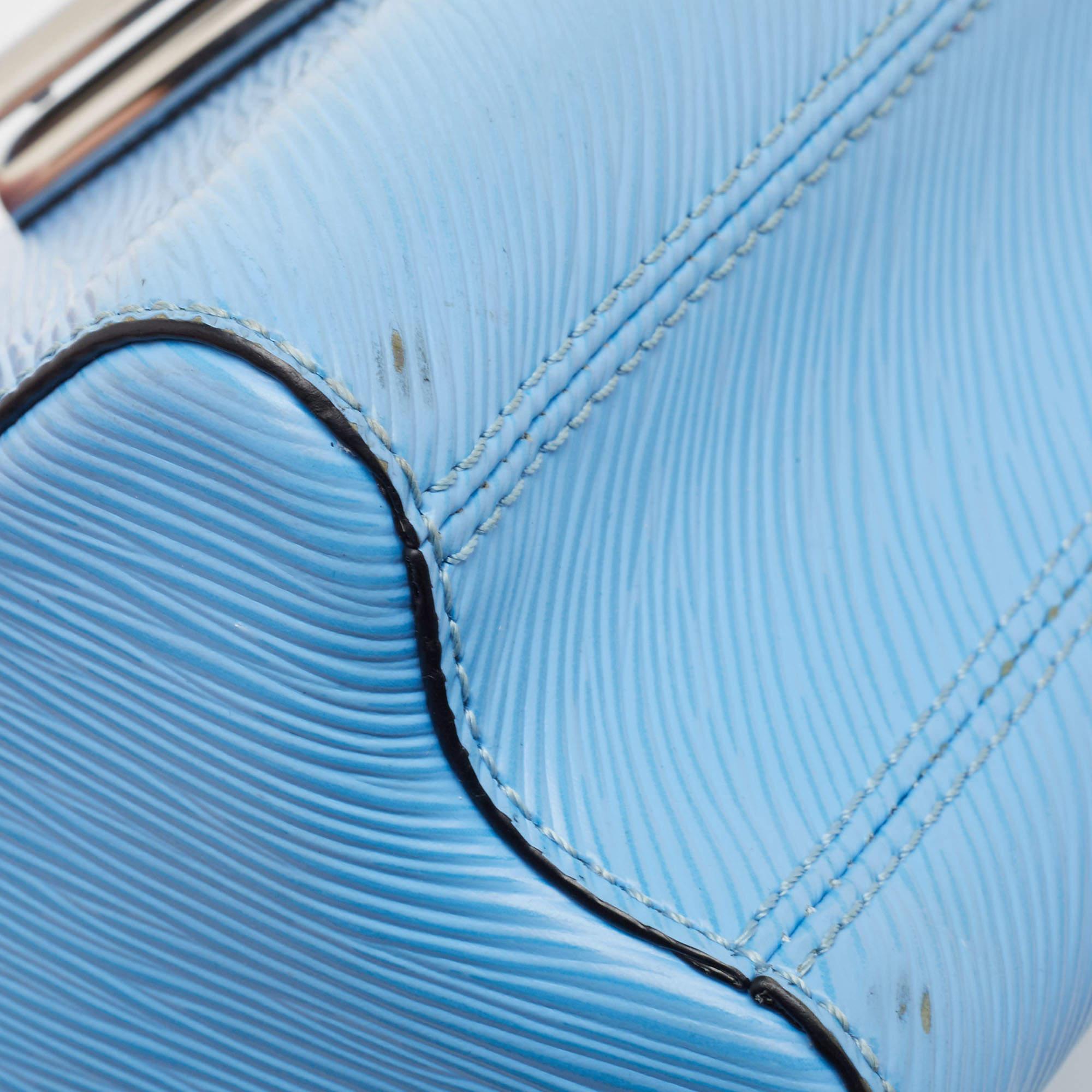 Louis Vuitton Bleuet Epi Leather Early Bird Twist MM Bag 4