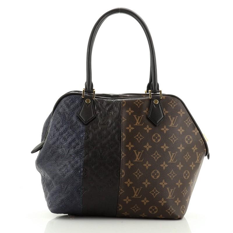 Black Louis Vuitton  Blocks Zipped Tote Limited Edition Monogram