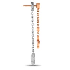 Louis Vuitton Blossom 18K Yellow, Rose, and White Gold Diamond Dangle Earrings