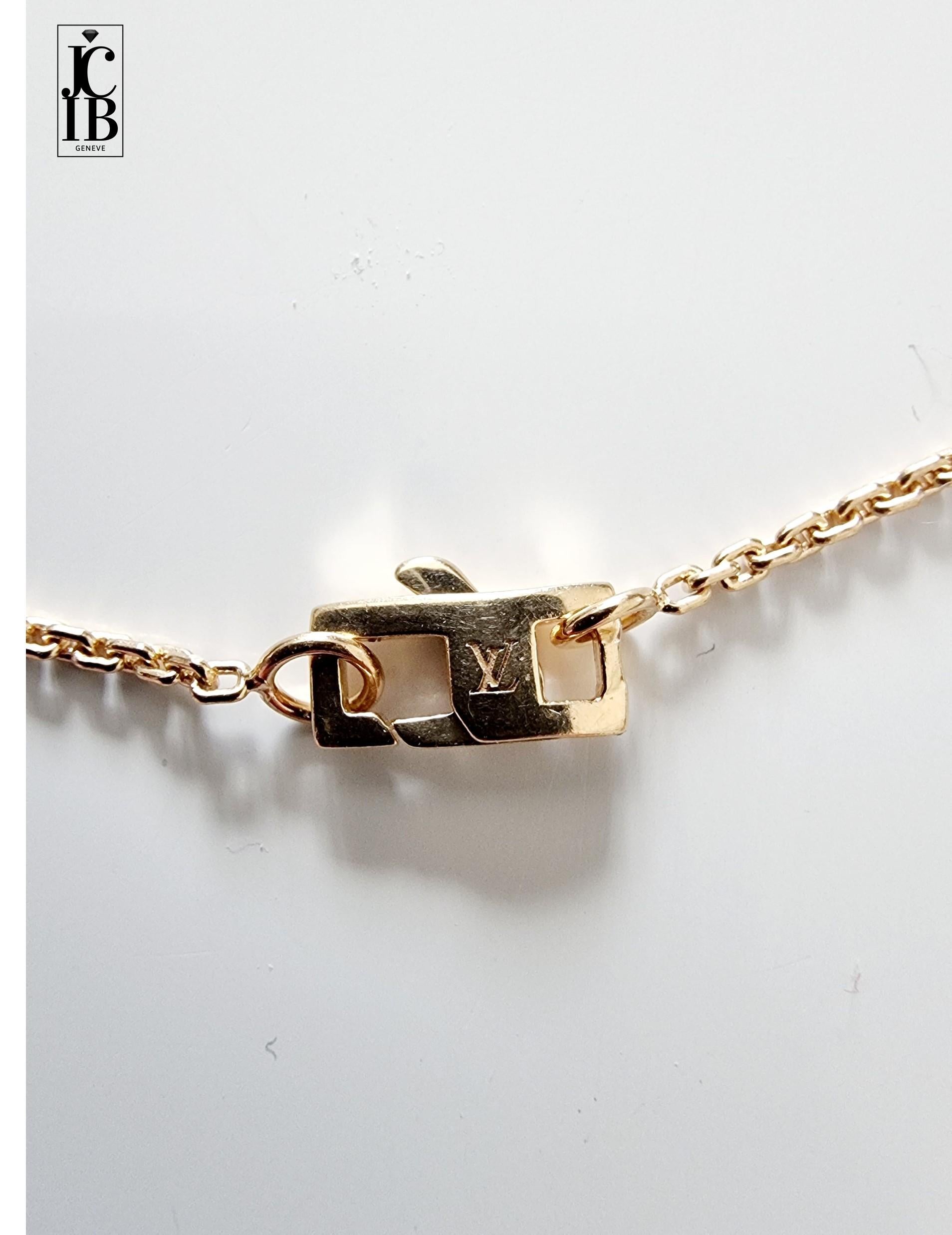 LOUIS VUITTON BLOSSOM 3 ori e diamanti collana flapper sautoir in vendita 1