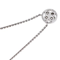 Louis Vuitton Blossom BB Diamond 18k White Gold Pendant NecklaceIncludes Origina