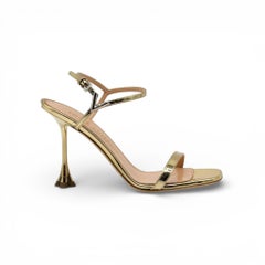 Louis Vuitton Blossom Leather Sandals in Gold EU 36 US 6 - NWB