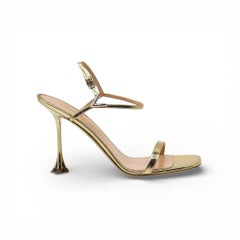 Louis Vuitton Blossom Leather Sandals in Gold EU 40 US 10 - NWB