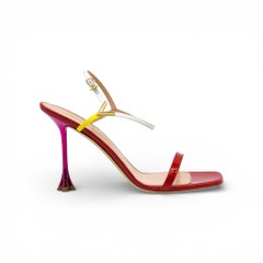 Louis Vuitton Blossom Leather Sandals in Red - NWB