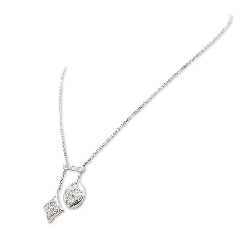 White Gold And Diamond Blossom Négligé Necklace Available For
